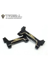 TREAL TRLX003QV8HU1 BRASS FRONT AND REAR BUMPER MOUNTS FOR TRX-4M BLACK