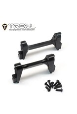 TREAL TRLX003QV8HU1 BRASS FRONT AND REAR BUMPER MOUNTS FOR TRX-4M BLACK