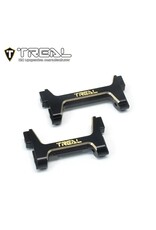 TREAL TRLX003QV8HU1 BRASS FRONT AND REAR BUMPER MOUNTS FOR TRX-4M BLACK