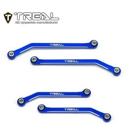 TREAL TRLX003Q5LLLT 7075 HIGH CLEARENCE LINK SET LOWER LINKS FOR TRX-4M BLUE