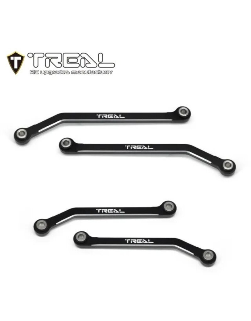 TREAL TRLX003Q5LLN7 7075 HIGH CLEARENCE LINK SET LOWER LINKS FOR TRX-4M BLACK