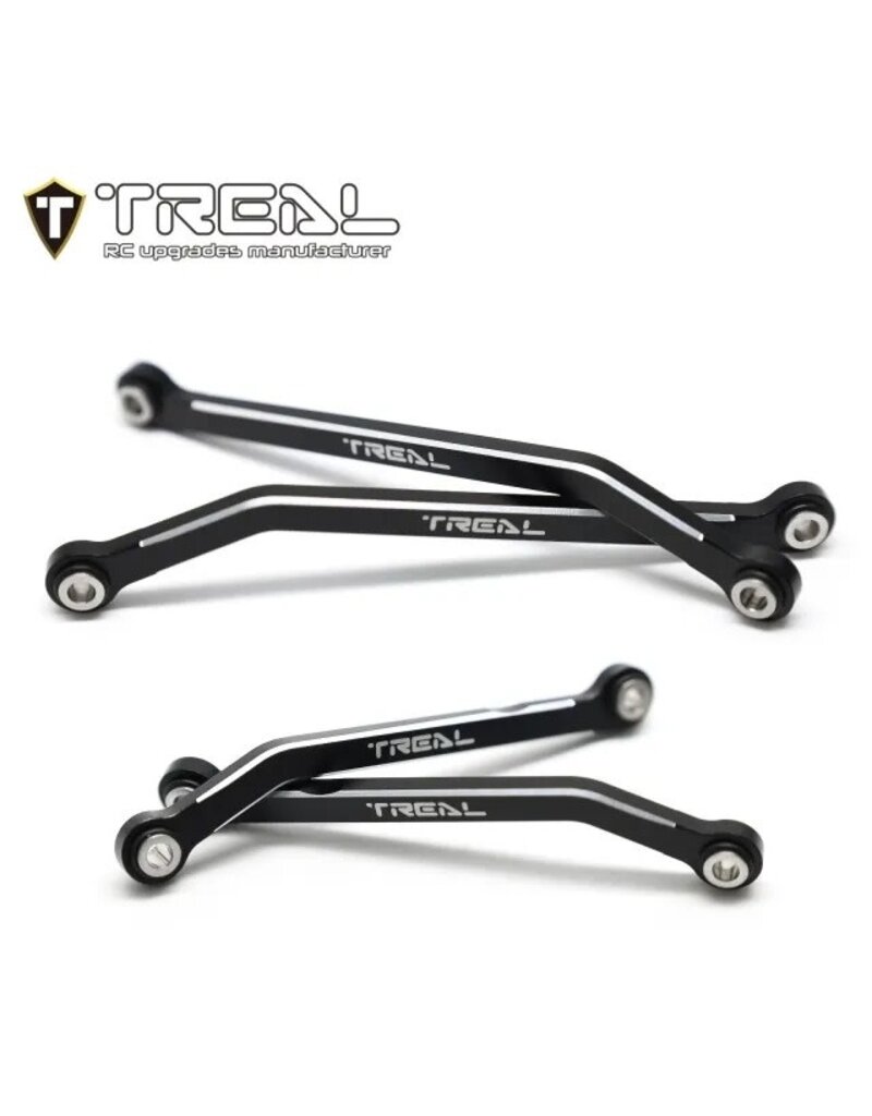 TREAL TRLX003Q5LLN7 7075 HIGH CLEARENCE LINK SET LOWER LINKS FOR TRX-4M BLACK