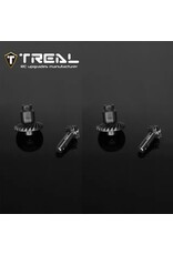 TREAL TRLX003Q56KYR TRX-4M HARDENED STEEL DIFF RING AND PINION GEAR SET 12T/ 24T