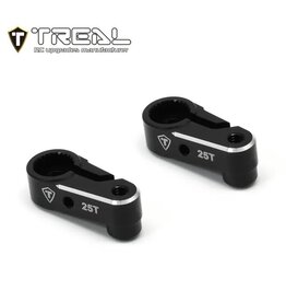 TREAL TRLX003QX7KT3 7075 SERVO HORN FOR TRX-4M 25T BLACK