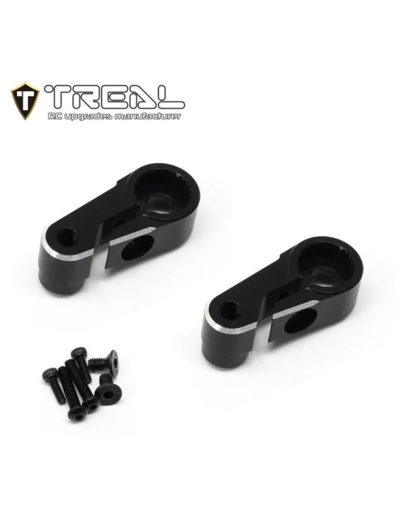 TREAL TRLX003QX7KT3 7075 SERVO HORN FOR TRX-4M 25T BLACK