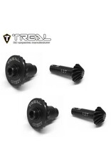 TREAL TRLX003QXH46H HARDENED STEEL AXLE RING AND PINION GEAR SET FOR TRX-4M OVERDRIVE 13T/22T