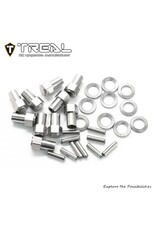 TREAL TRLX003TSIUR1 HARDWARE FOR BRASS EXTENDED WHEEL HUBS FOR TRX-4M