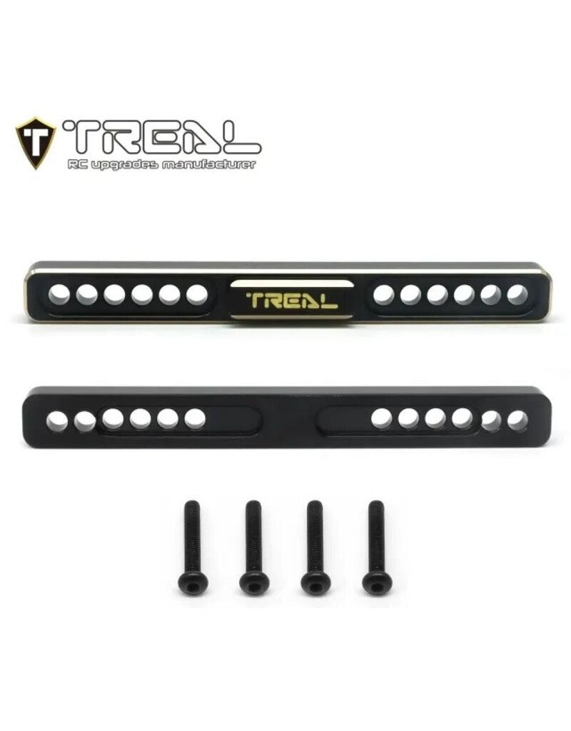 TREAL TRLX003QS717J BRASS BOULDER BARS FOR TRX-4M BLACK