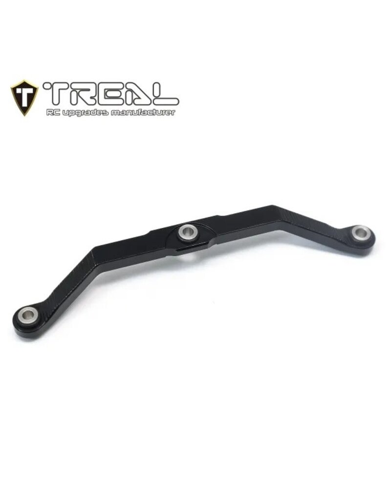 TREAL TRLX003QSAC4X BRASS FRONT STREEING LINK FOR TRX-4M BLACK