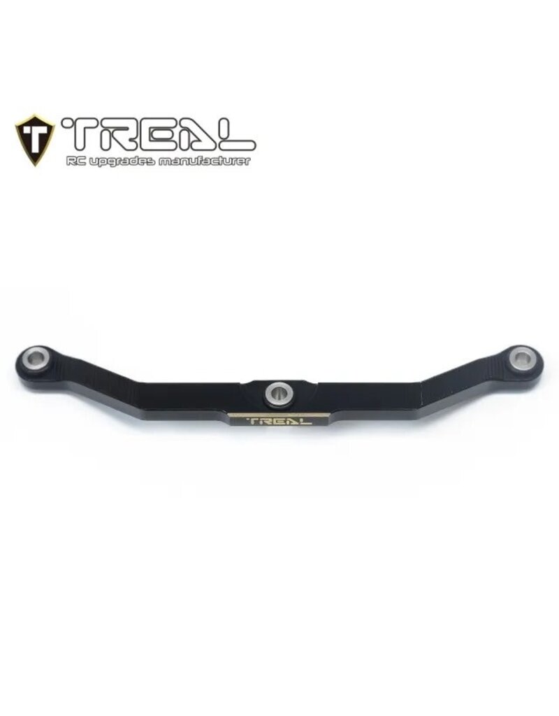 TREAL TRLX003QSAC4X BRASS FRONT STREEING LINK FOR TRX-4M BLACK