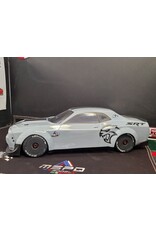 DELTA PLASTIK USA DP8517/2DM HELLFIRE BODY 1/7 SCALE BODY: CLEAR
