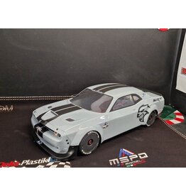 DELTA PLASTIK USA DP8517/2DM HELLFIRE BODY 1/7 SCALE BODY: CLEAR