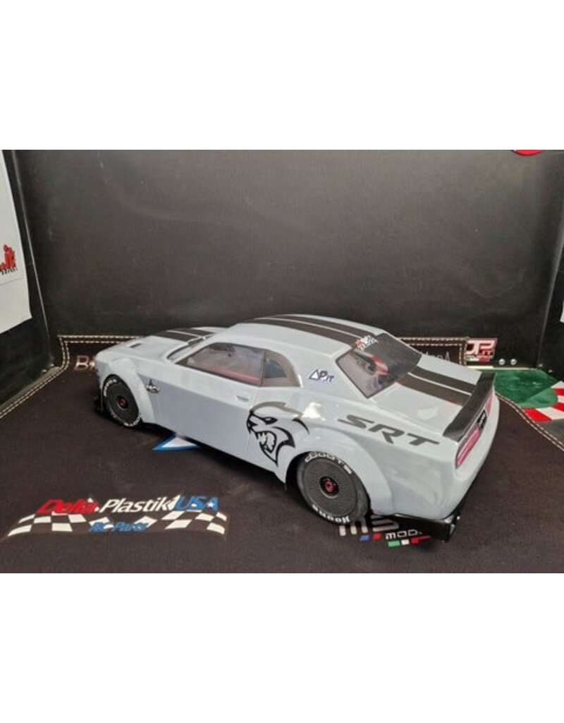 DELTA PLASTIK USA DP8517/2DM HELLFIRE BODY 1/7 SCALE BODY: CLEAR