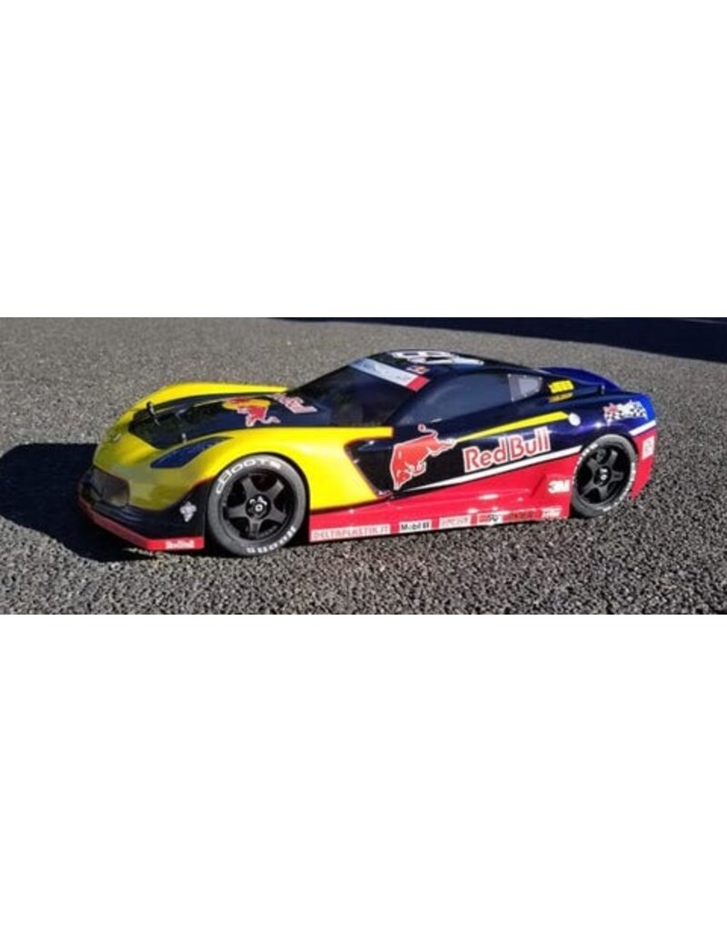DELTA PLASTIK USA DP8503/2 CORVETTE CR7 1/7 SCALE BODY: CLEAR (NO WING DECAL OR MASKS)