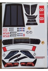 DELTA PLASTIK USA DP8503/2 CORVETTE CR7 1/7 SCALE BODY: CLEAR (NO WING DECAL OR MASKS)