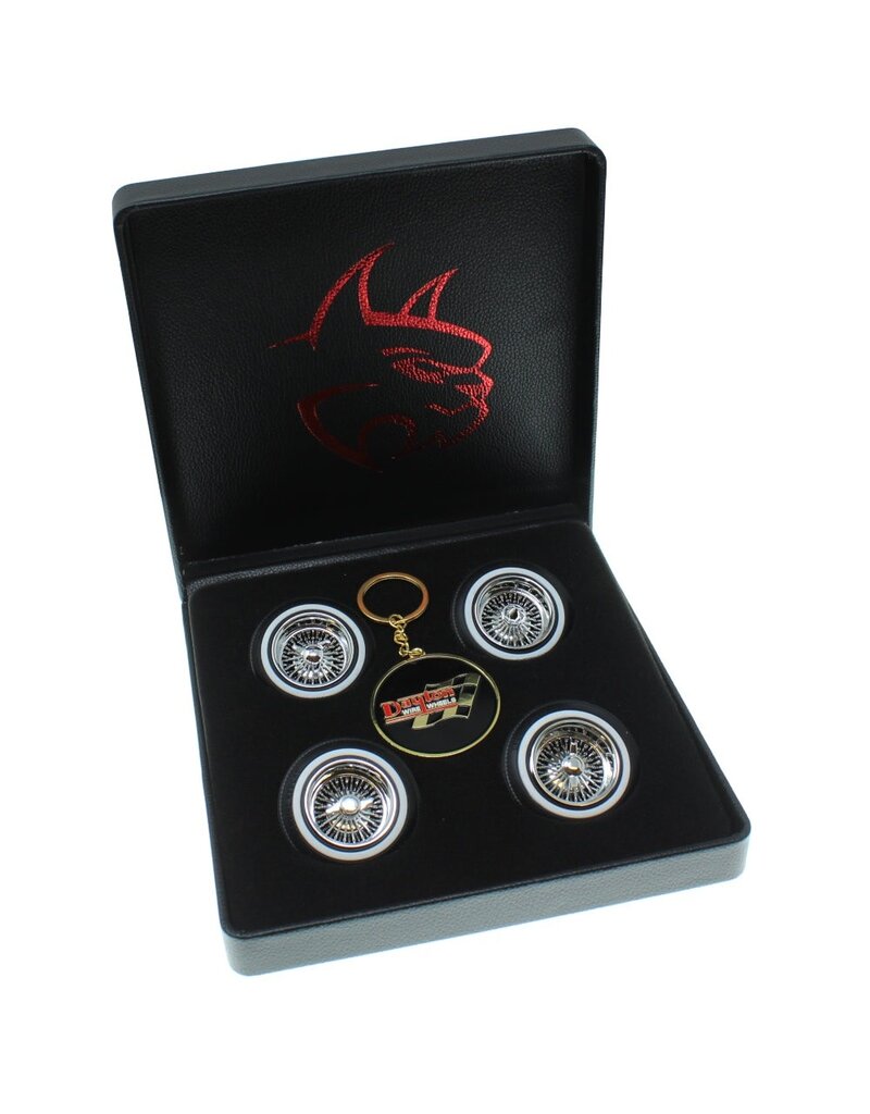 thumbnail image 2 of Redcat Racing Chrome Dayton Wire Wheel Set – 1/10 Scale Low Rider (4pcs) RER17088 2 of 6
