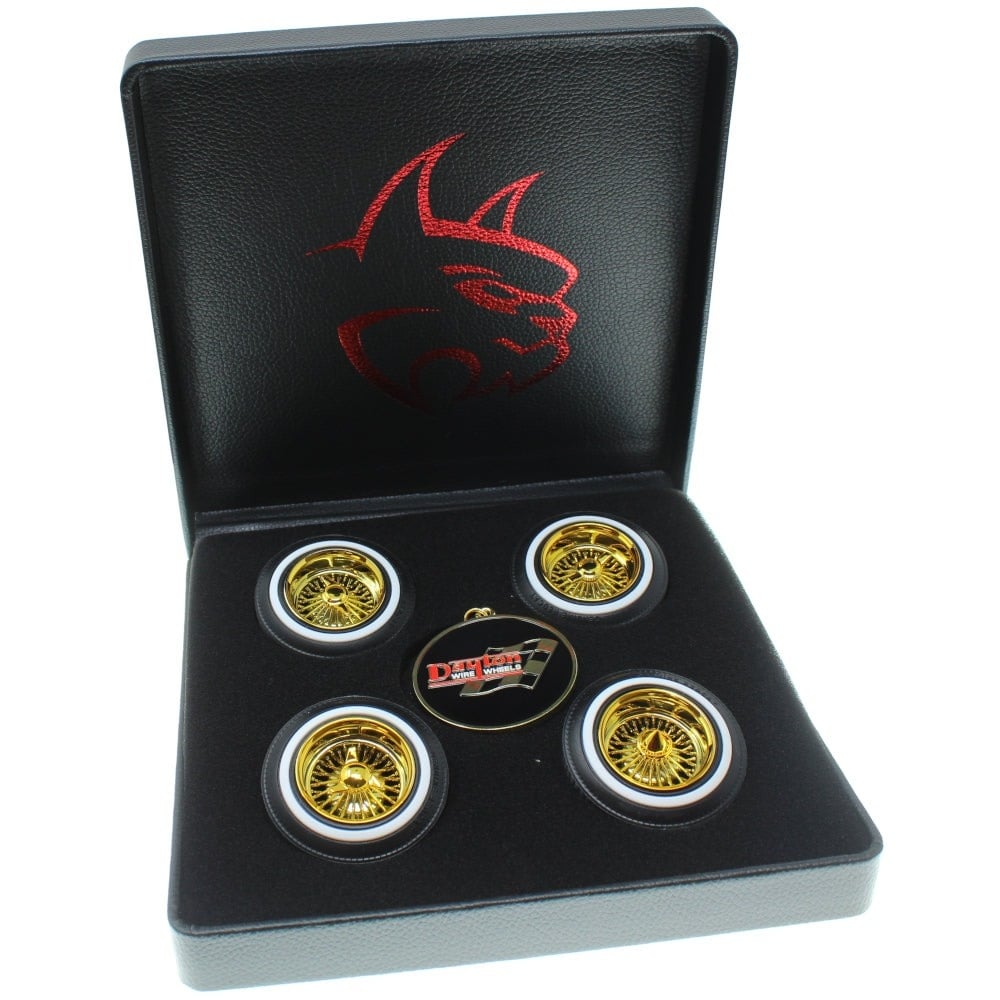 RER17089 DAYTON WIRE WHEEL SET GOLD 4PCS