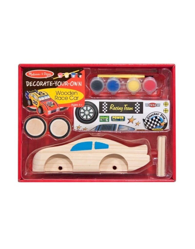 MELISSA & DOUG MD2370 DECORATE-YOUR-OWN WOODEN RACE CAR