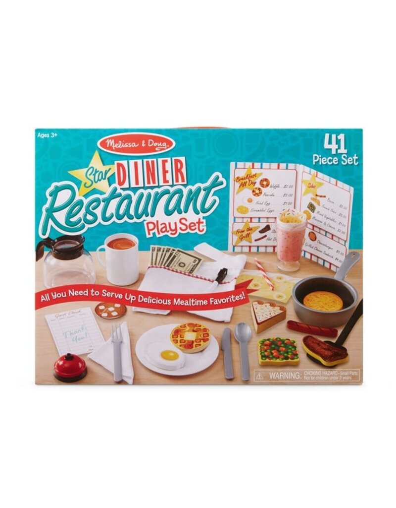 MELISSA & DOUG MD5188 STAR DINER RESTAURANT PLAY SET