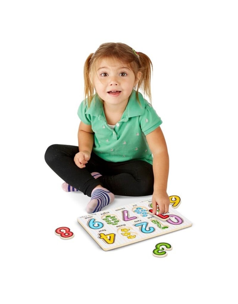 MELISSA & DOUG MD3273 SEE-INSIDE NUMBERS PEG PUZZLE