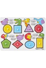 MELISSA & DOUG MD3285 SHAPES PEG PUZZLE