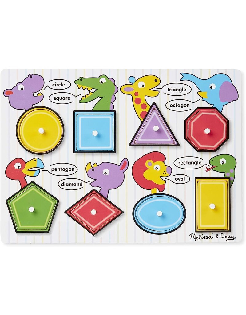 MELISSA & DOUG MD3285 SHAPES PEG PUZZLE
