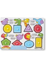 MELISSA & DOUG MD3285 SHAPES PEG PUZZLE