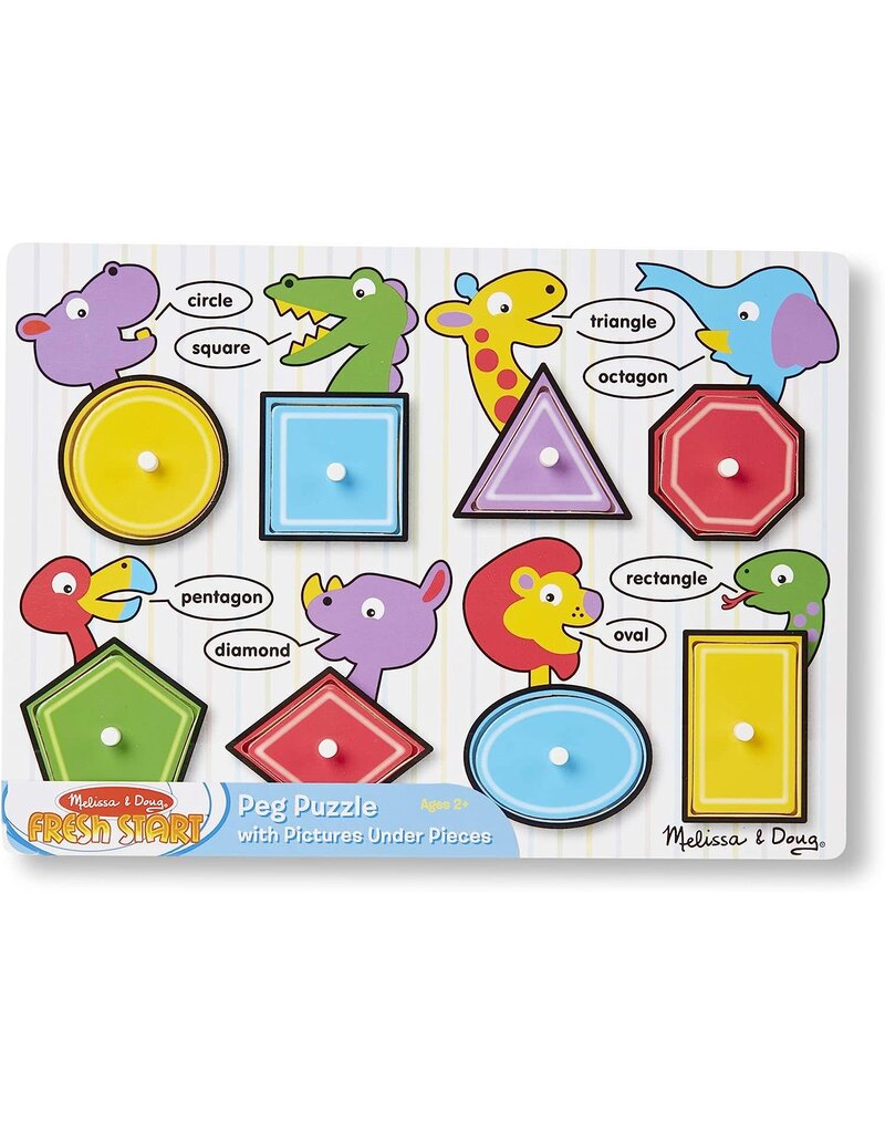 MELISSA & DOUG MD3285 SHAPES PEG PUZZLE
