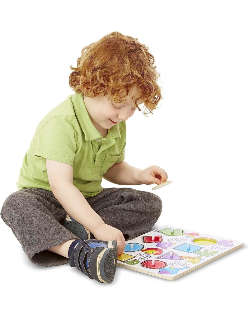 MELISSA & DOUG MD3285 SHAPES PEG PUZZLE