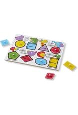 MELISSA & DOUG MD3285 SHAPES PEG PUZZLE