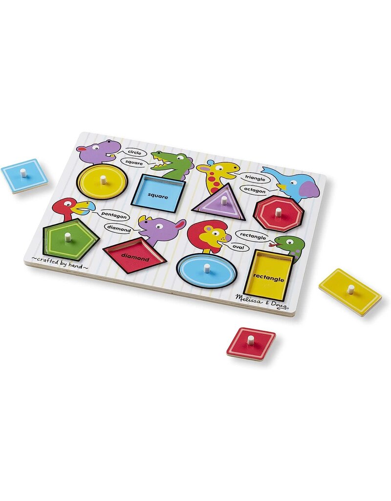 MELISSA & DOUG MD3285 SHAPES PEG PUZZLE