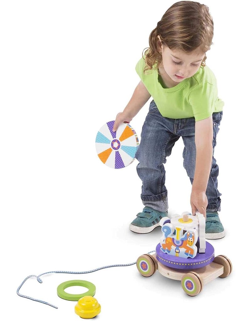 MELISSA & DOUG MD3616 CAROUSEL PULL TOY