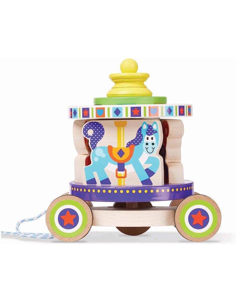 MELISSA & DOUG MD3616 CAROUSEL PULL TOY