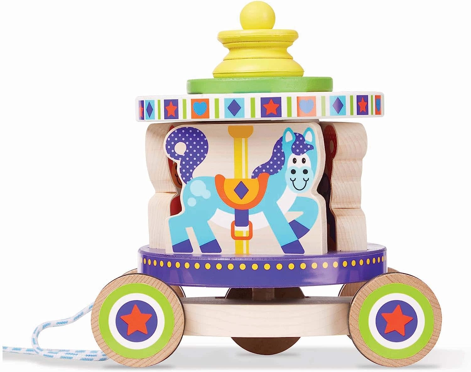 MD3616 CAROUSEL PULL TOY