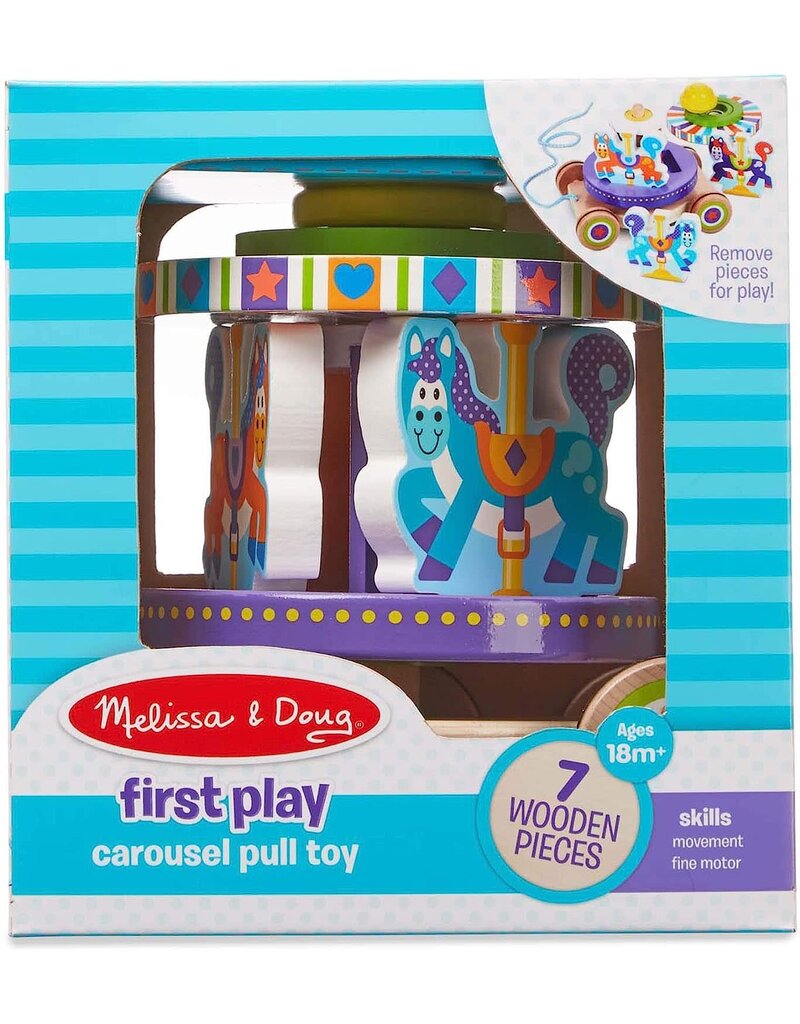 MELISSA & DOUG MD3616 CAROUSEL PULL TOY