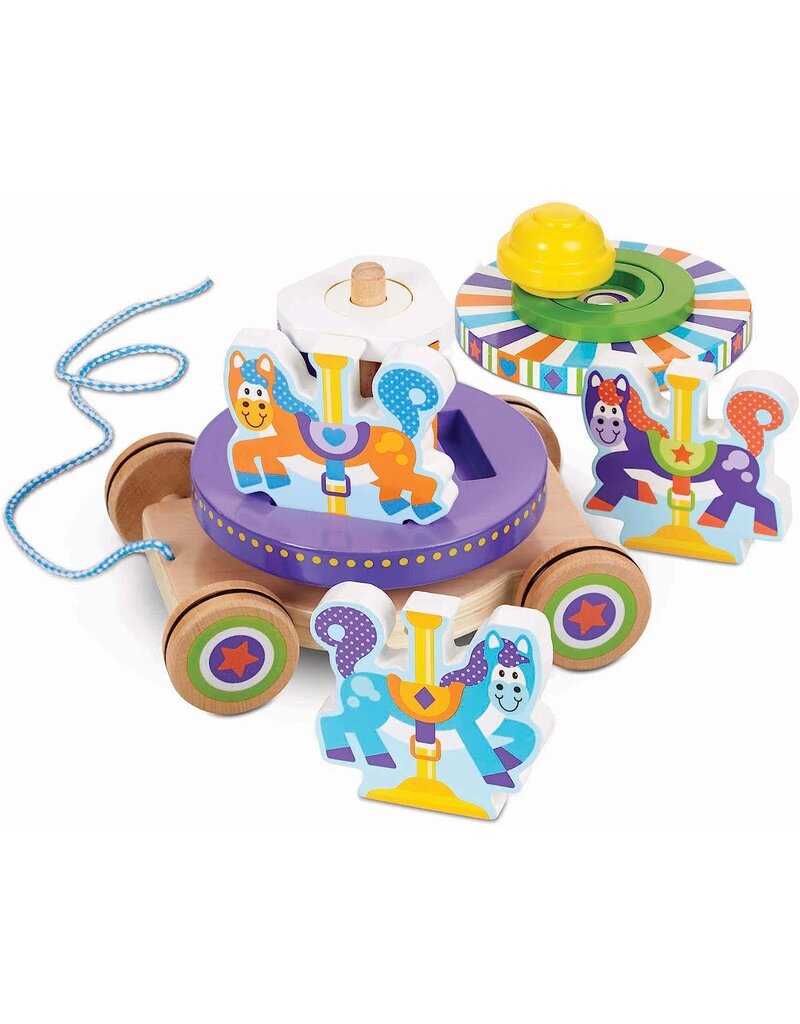 MELISSA & DOUG MD3616 CAROUSEL PULL TOY