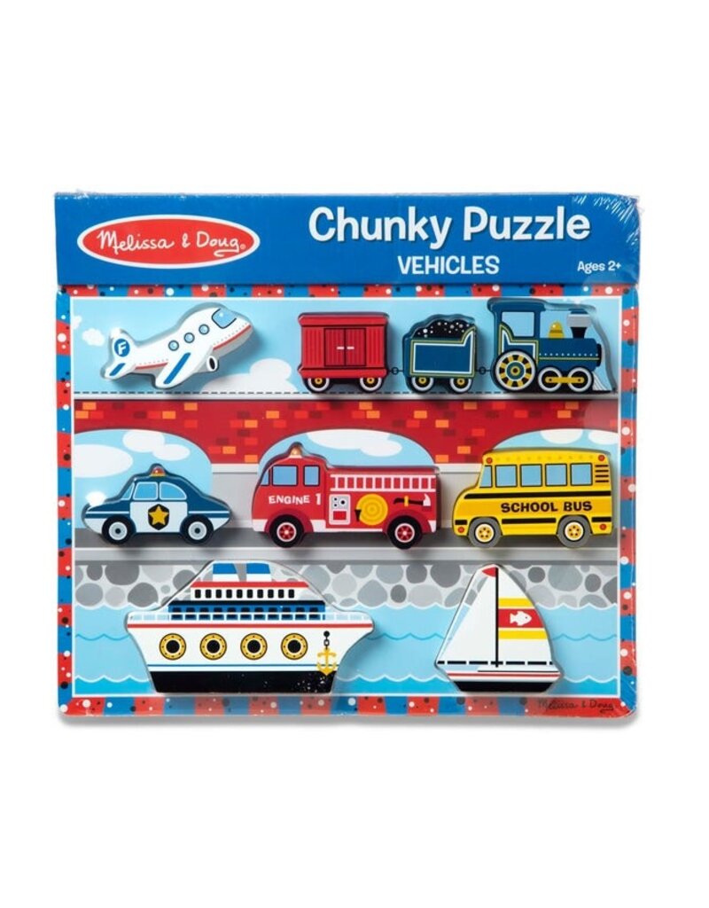 MELISSA & DOUG MD3725 VEHICLES CHUNKY PUZZLE