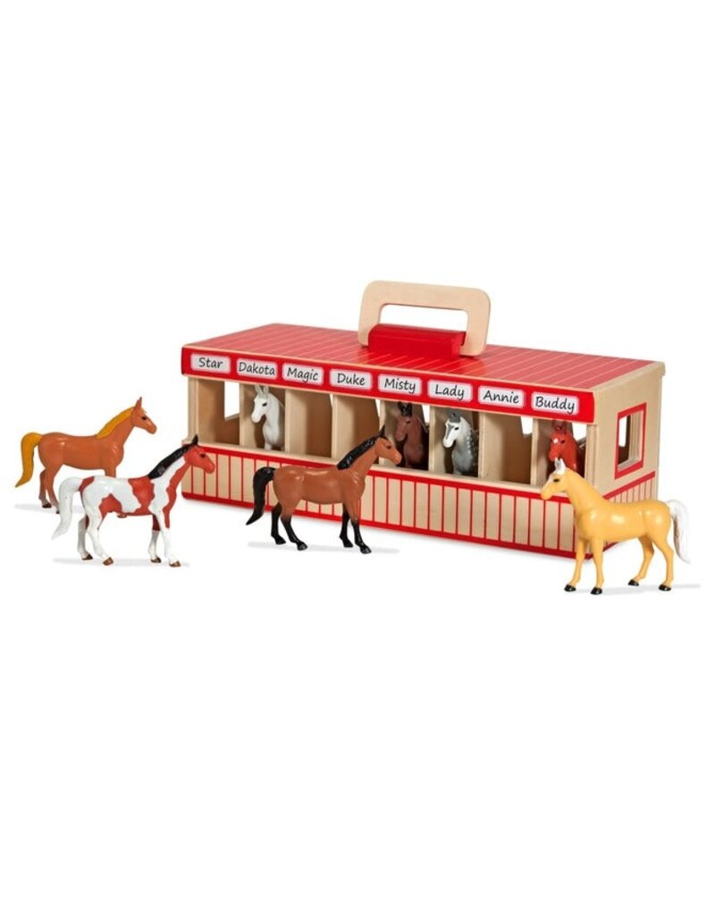 MELISSA & DOUG MD3744 TAKE-ALONG SHOW-HORSE STABLE
