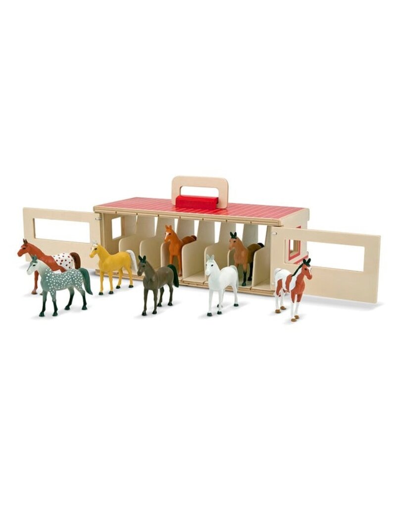 MELISSA & DOUG MD3744 TAKE-ALONG SHOW-HORSE STABLE