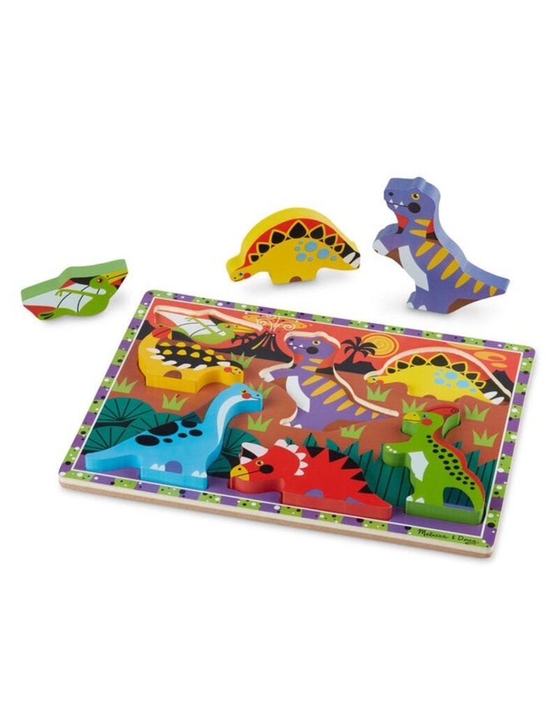 MELISSA & DOUG MD3747 DINOSAURS CHUNKY PUZZLE