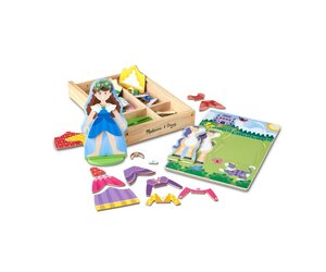 princess magnetic dress up Magic Dress-Up littlefreebirds friendly container that fits easily into a backpack or car seat pocket MD30321 PRINCESS MAGNETIC DRESS-UP PLAY