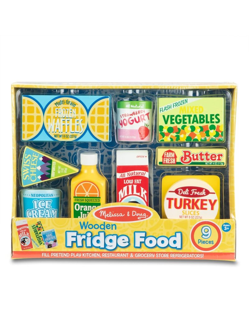 MELISSA & DOUG MD50526 WOODEN FRIDGE FOOD