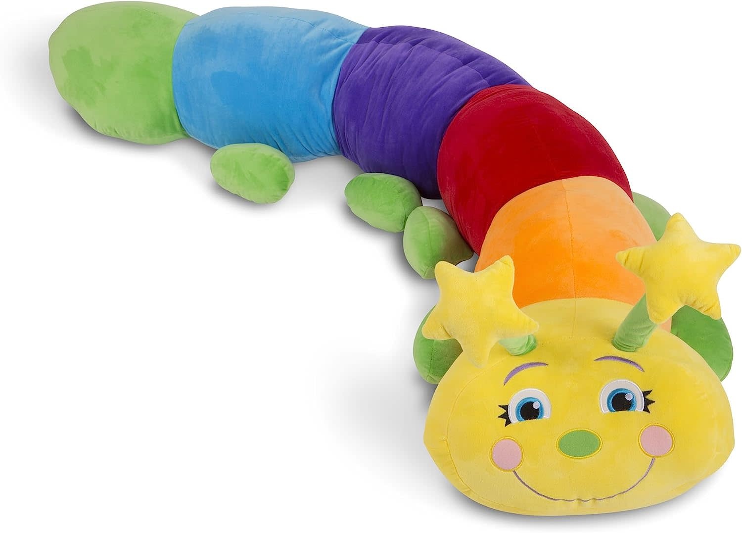 MD8818 JUMBO RAINBOW CATERPILLAR PLUSH ANIMAL