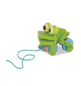 MELISSA & DOUG MD3205 FIRST PLAY - FROLICKING FROG PULL TOY