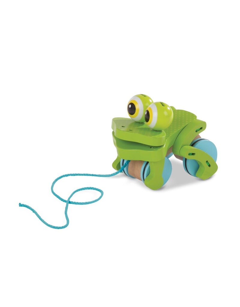 MELISSA & DOUG MD3205 FIRST PLAY - FROLICKING FROG PULL TOY