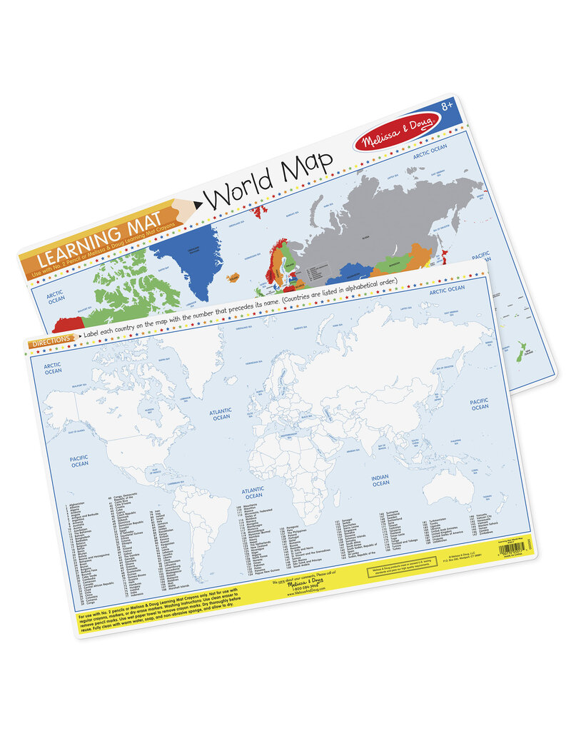 MELISSA & DOUG MD5017 WORLD MAP MAT