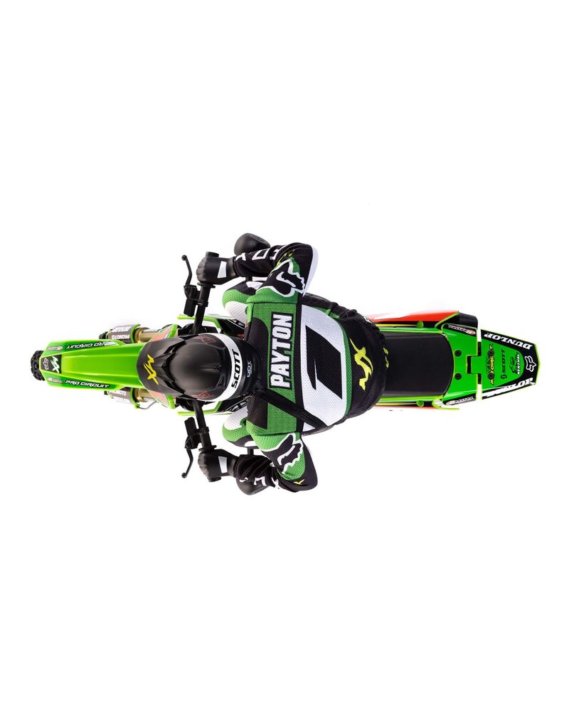 LOSI LOS06002 1/4 PROMOTO-MX MOTORCYCLE RTR WITH BATTERY AND CHARGER, PRO CIRCUIT (GREEN)