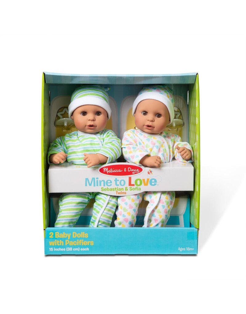 MELISSA & DOUG MD31731 SEBASTIAN & SOFIA TWINS - 12" DOLLS