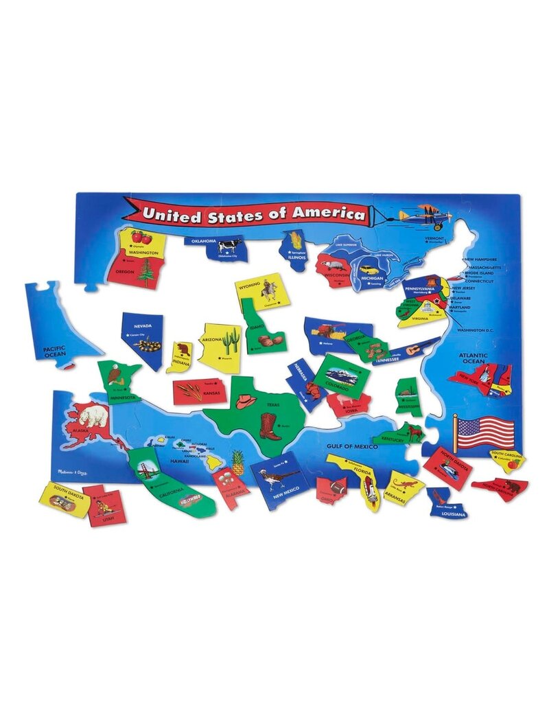 MELISSA & DOUG MD440 U.S.A MAP FLOOR (51 PC)