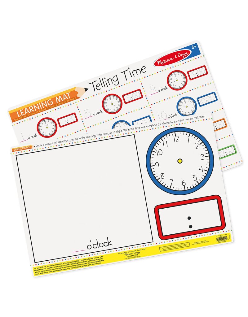 MELISSA & DOUG MD5011 TELLING TIME MAT